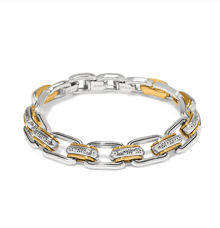 Mosaic Two Tone Links Bracelet