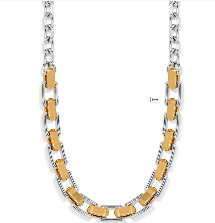 Mosaic Two Tone Links Necklace