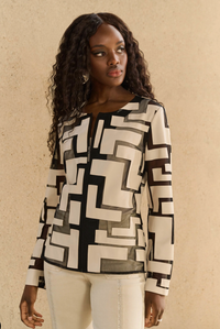 Mesh & Leatherette Fitted Jacket