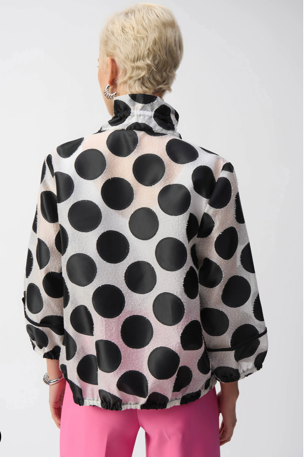 Jacquard Dot Boxy Jacket