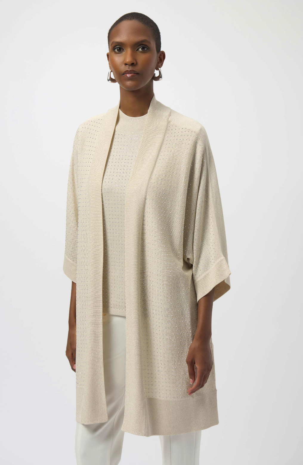 Sweater Knit Cover-Up with Iron-On Detail