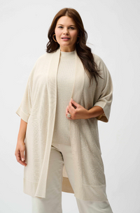 Sweater Knit Cover-Up with Iron-On Detail