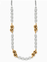 Interlok Single Knot Drops Collar Necklace