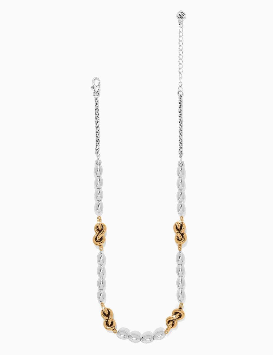 Interlok Single Knot Drops Collar Necklace