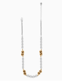 Interlok Single Knot Drops Collar Necklace