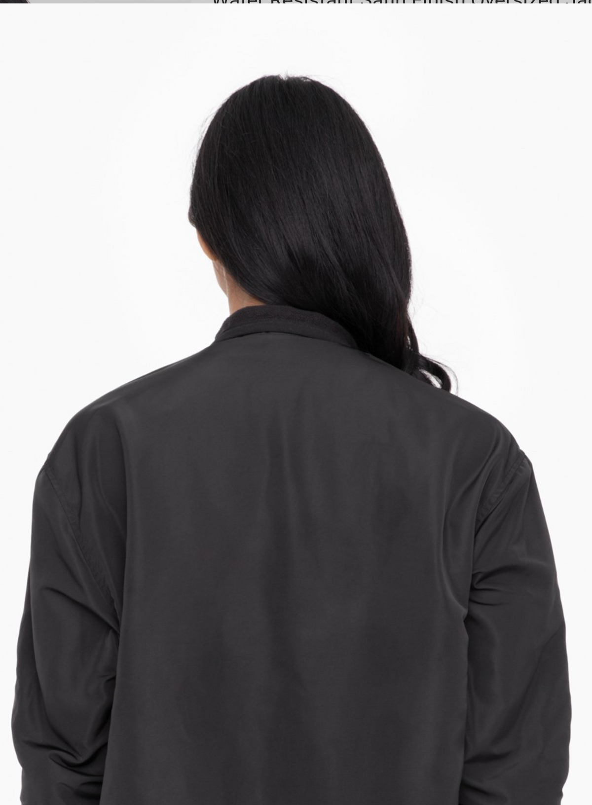 Satin Finish Oversized Jacket