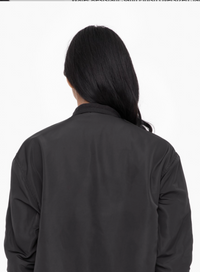 Satin Finish Oversized Jacket