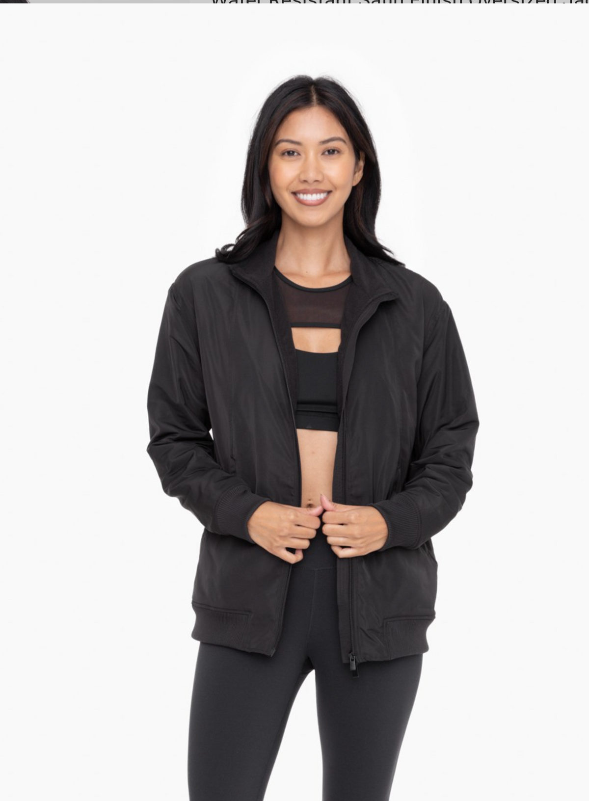 Satin Finish Oversized Jacket