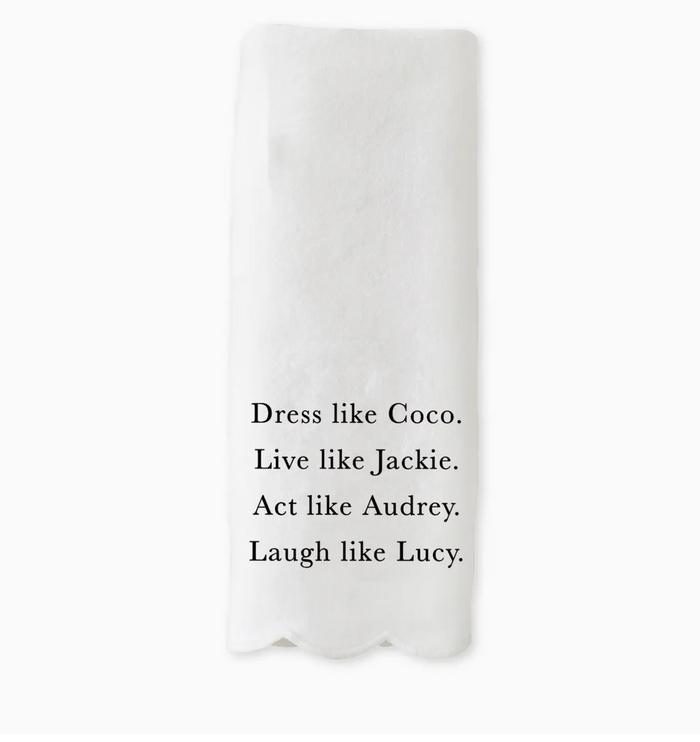 Scalloped Guest Towel - Dress Like Coco