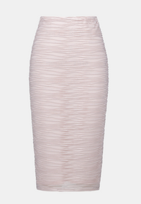Lurex Cascade Knit Pull-On Pencil Skirt