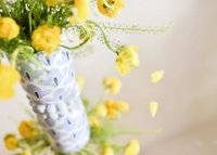 Iris Blue Medium Cylinder Vase
