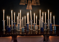 Smoke Large Ruffle Candle Holder