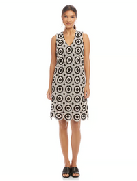 Sleeveless Crochet Shift Dress