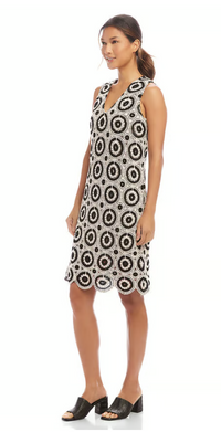 Sleeveless Crochet Shift Dress