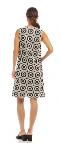 Sleeveless Crochet Shift Dress