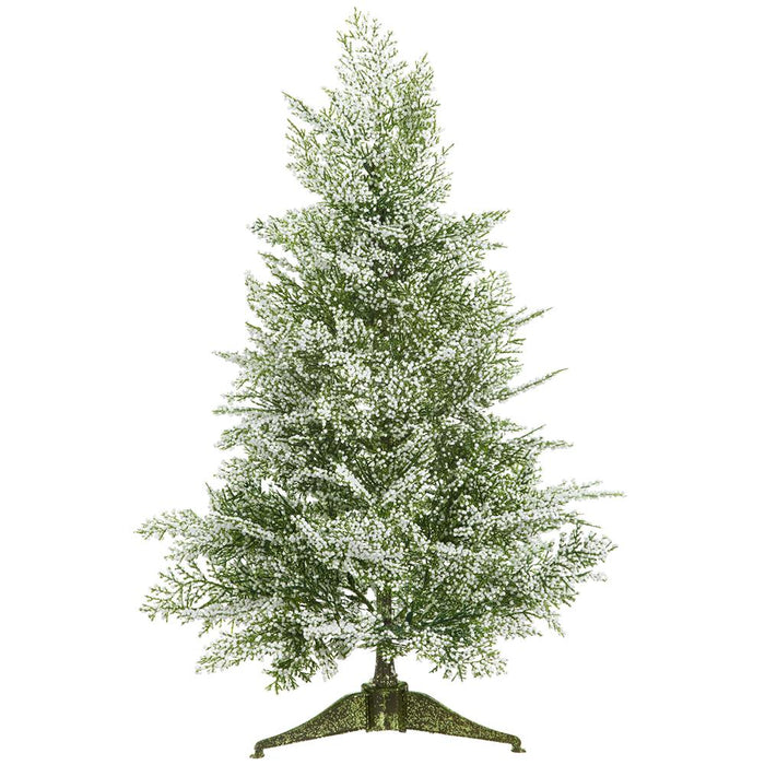 Glittered Mini Berry Tree  Green White