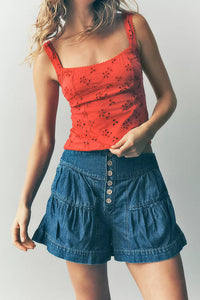 We The Free Fleur Denim Shorts