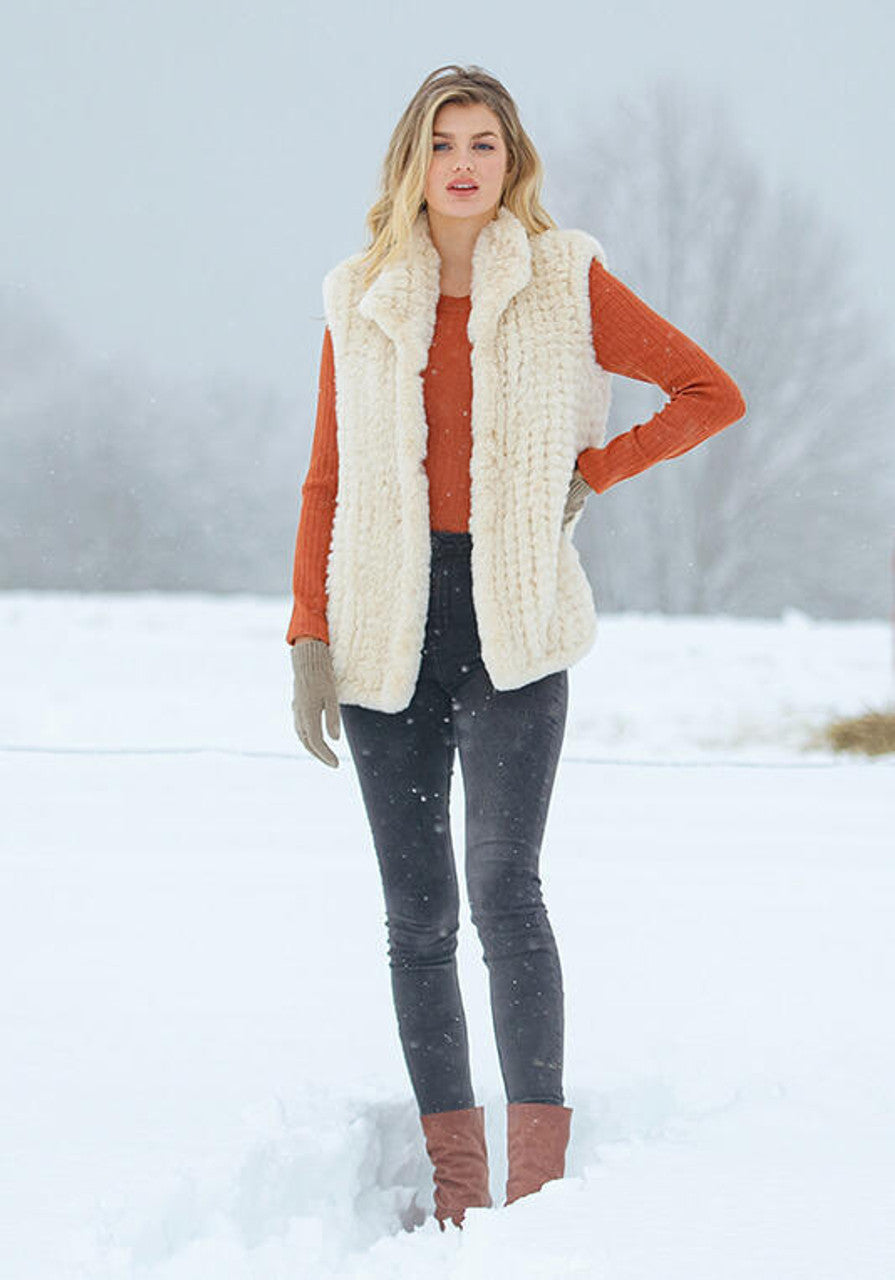 Knitted Fur Vest