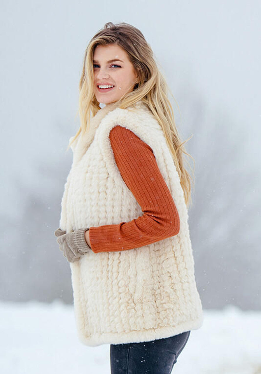 Knitted Fur Vest