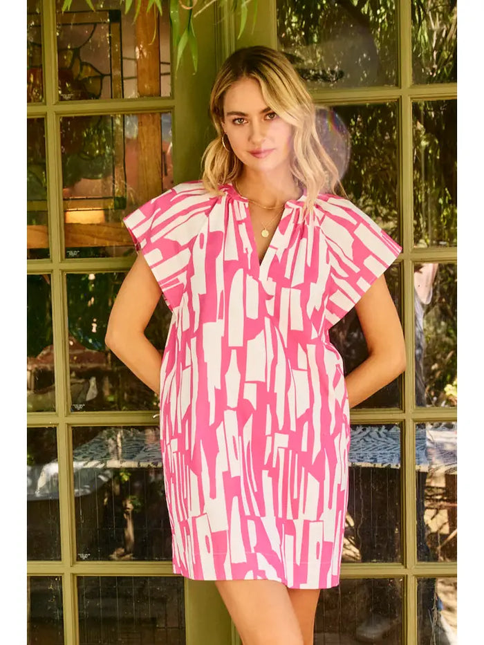 Print Mini Tunic Dress