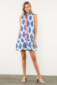 Sleeveless Print Dress