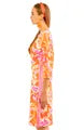 Split Neck Dress - Flora