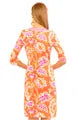 Split Neck Dress - Flora