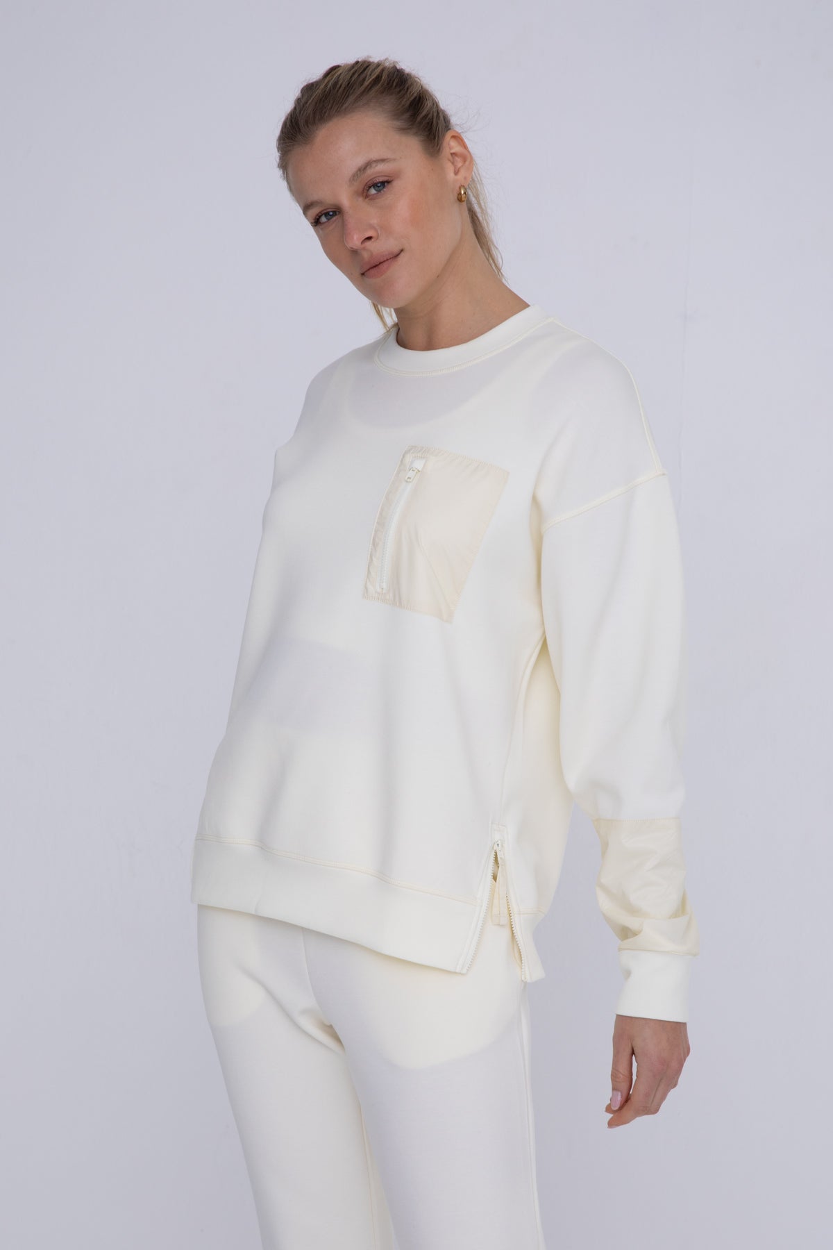 Modal-Blend Crewneck Pullover