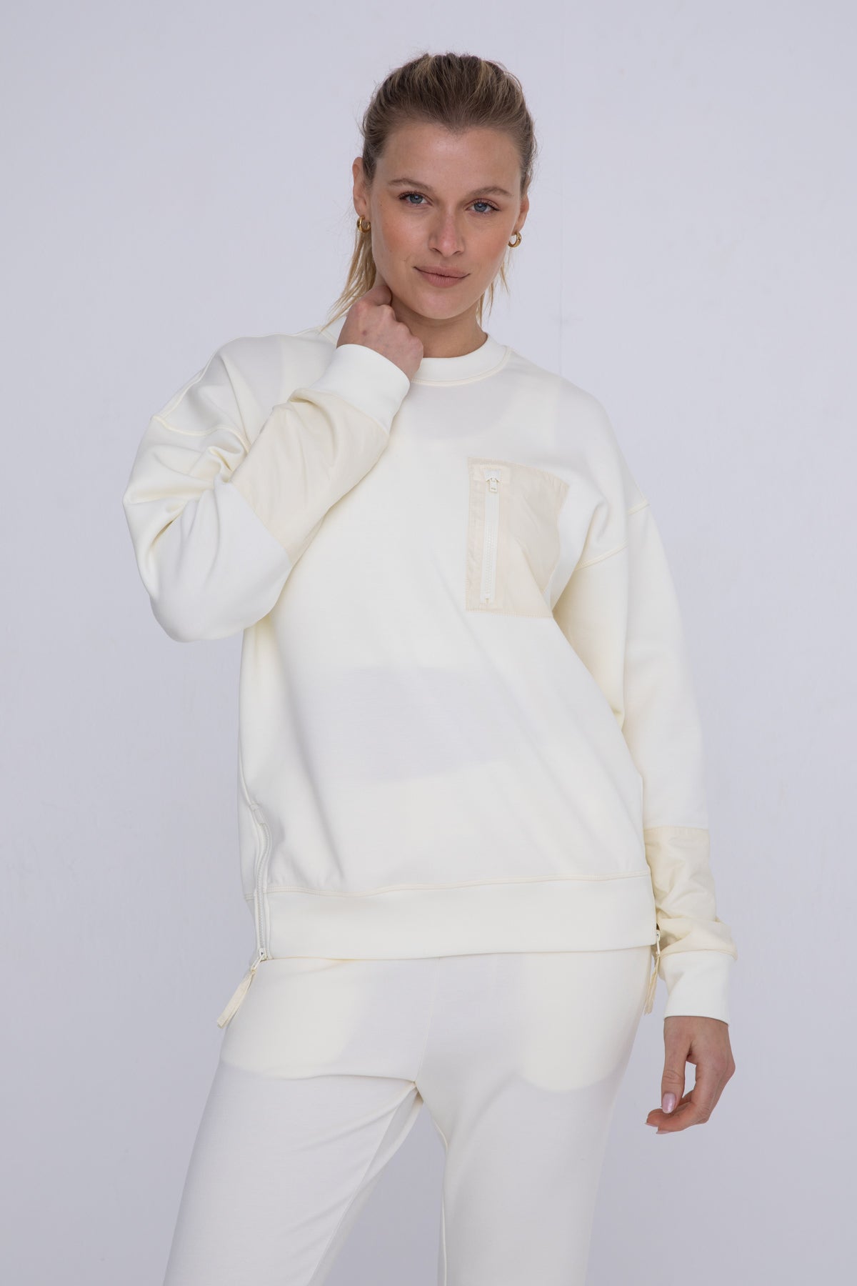 Modal-Blend Crewneck Pullover