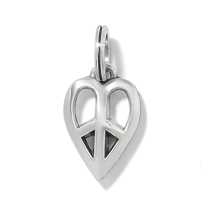 Peace Heart Charm