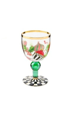 Deck the Halls Wine Glass
