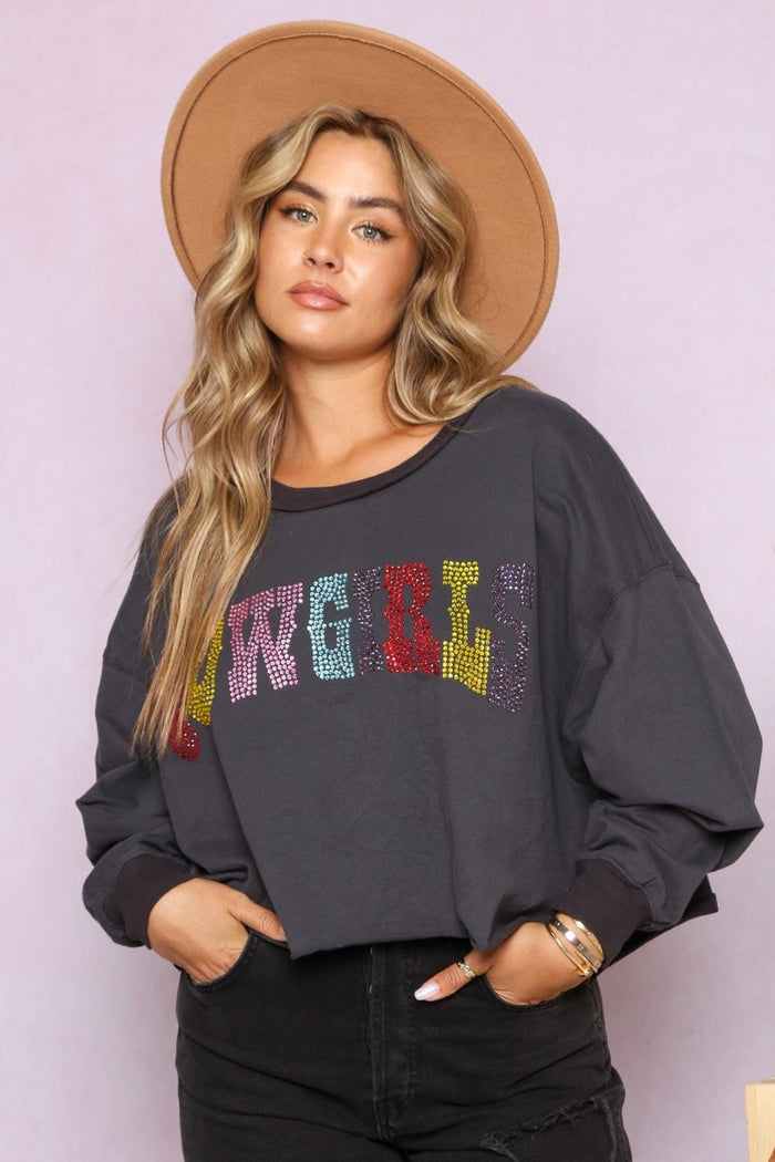 Cowgirl Crop Sweatshirt