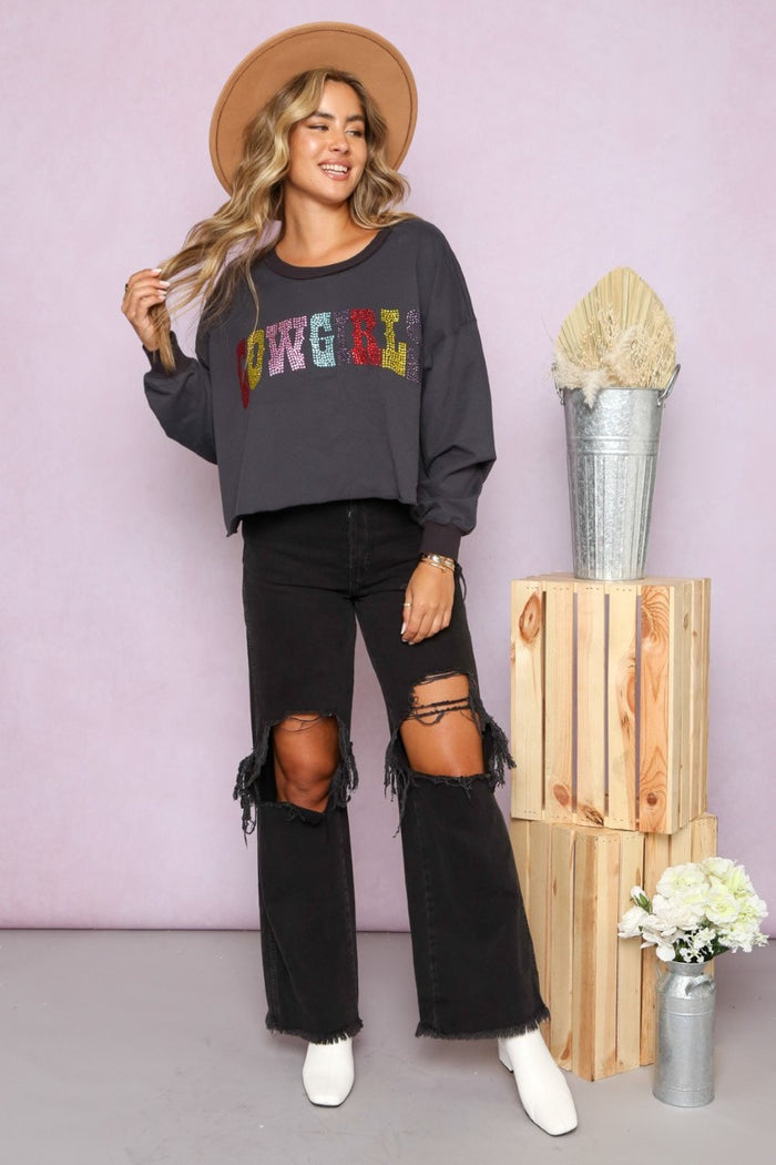 Cowgirl Crop Sweatshirt