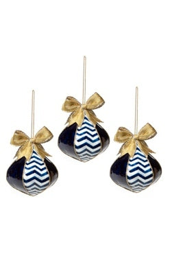 Royal Capiz Onion Ornaments - set of 3