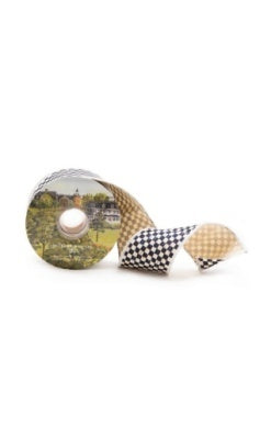 Courtly Check 2.5" Ribbon - Ivory