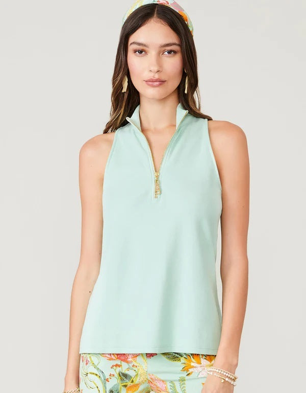 Keira Zip Tank Sea Glass