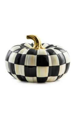 Courtly Check Squashed Glossy Pumpkin- Medium