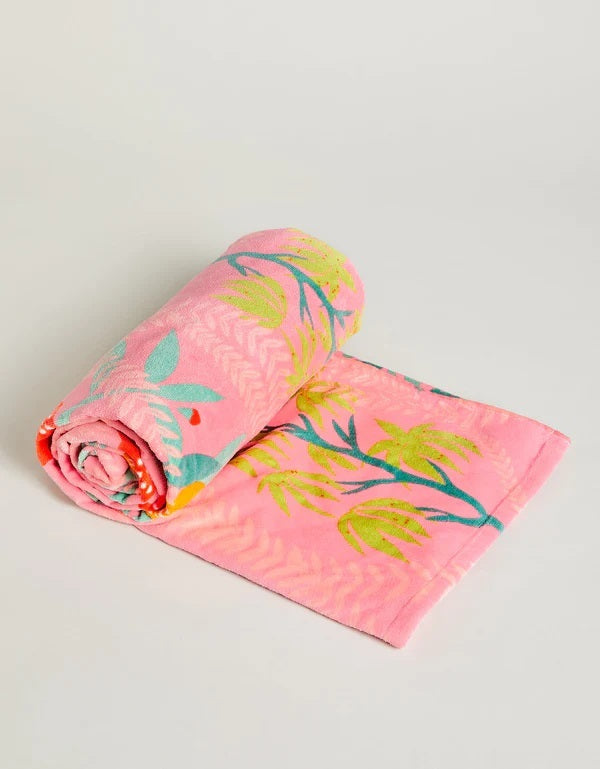 Beach Towel Queenie Topiary Pink