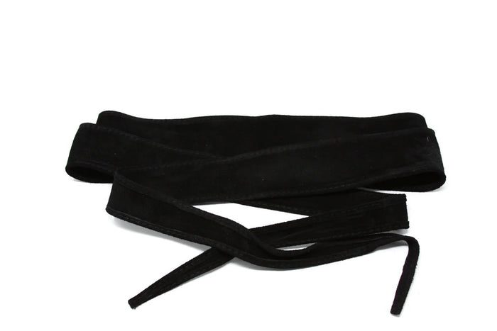Wrap Belt Suede-Black