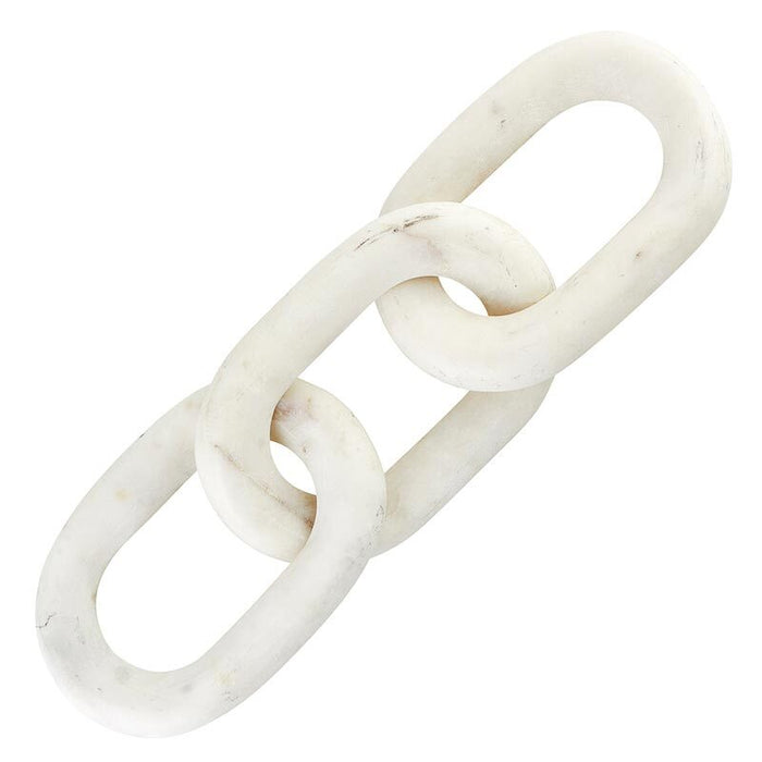 Marble Chain Links - White
