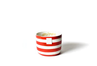 Red Stripe Happy Everything Mini Bowl