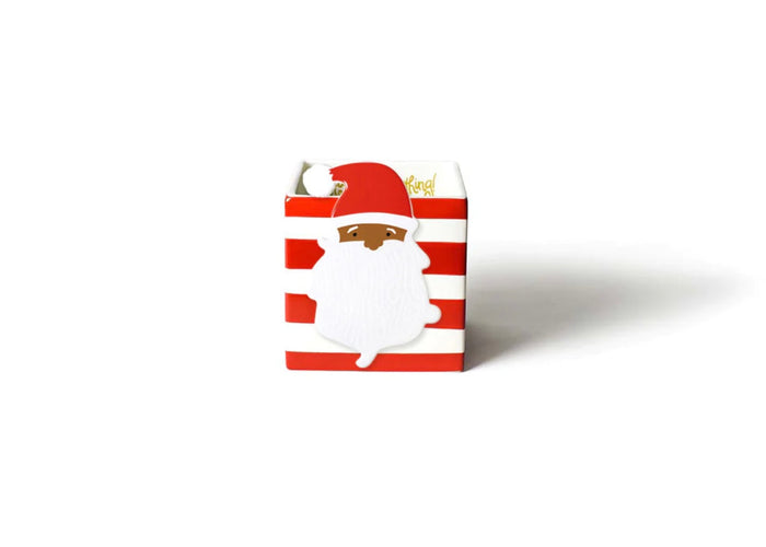 Red Stripe Mini Nesting Cube Medium