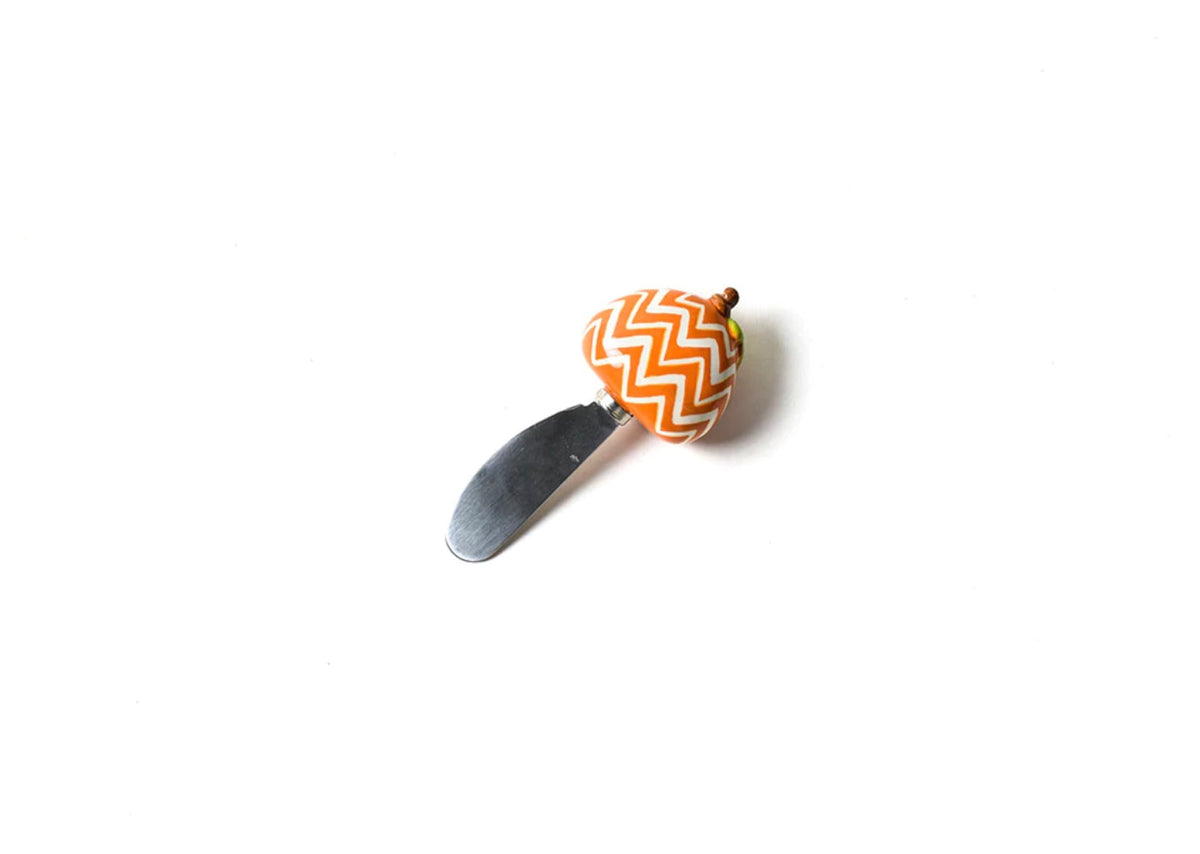Chevron Pumpkin Embellishment Appetizer Spreader