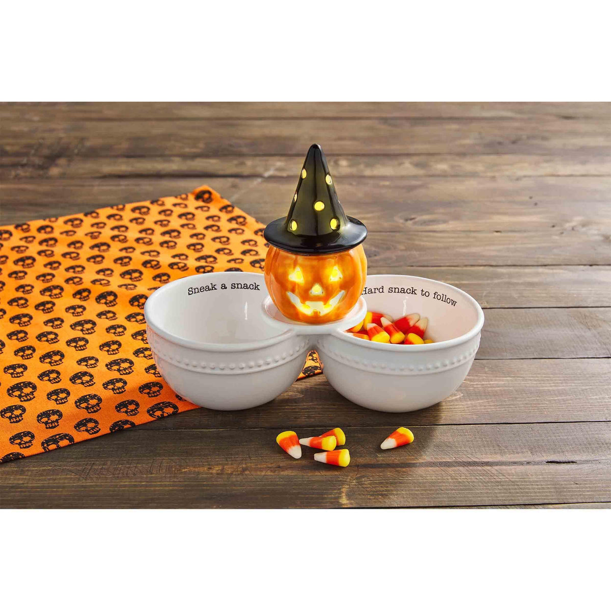 Mud Pie Circa Double Dip Bowl, White