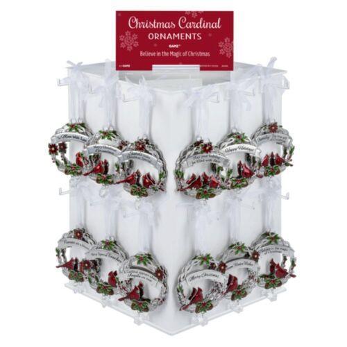 Joy Cardinal Round Ornament