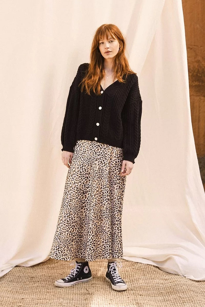 LEOPARD PRINT SKIRT