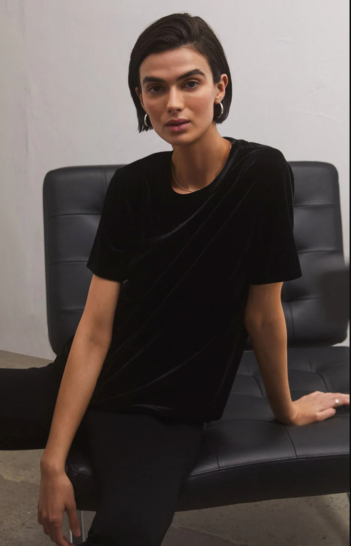 Simone Velvet Top