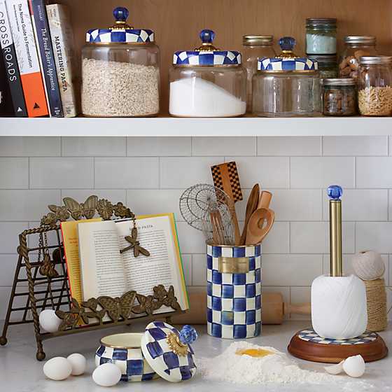Royal Check Kitchen Canister- Medium