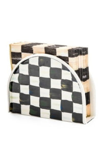 Courtly Check Enamel Napkin Holder