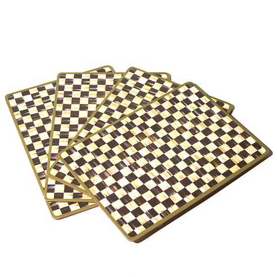 Courtly Check Cork Back Placemats Set of 4